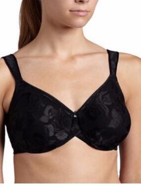 Wacoal Awareness Full Figure Seamless Underwire Bra Black 85567 Size 40H